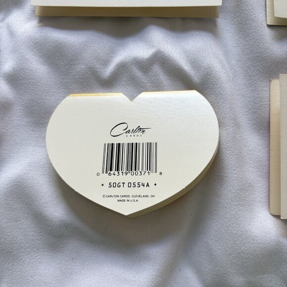 Vintage 80s 90s Flower Floral Lot Of 4 Unused MINI Cards Junk Journal Scrapbook - Picture 6 of 7